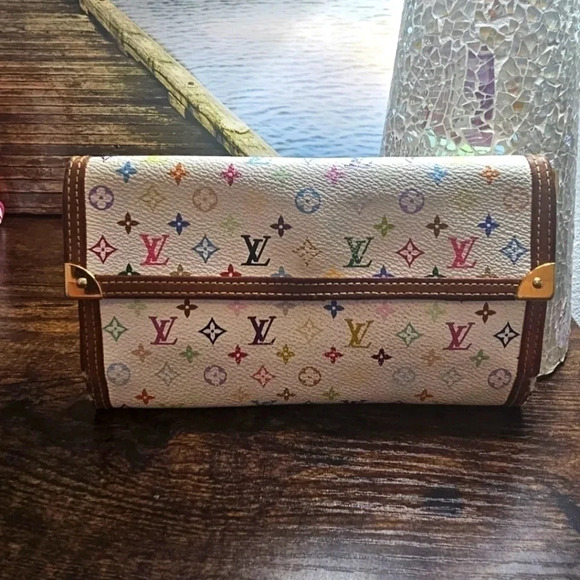Louis Vuitton Handbags - LV Murakami White & Multicolor Print Long Wallet